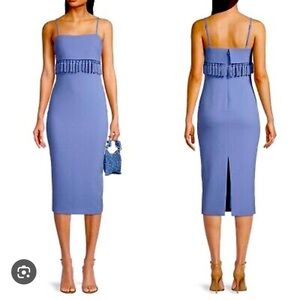Likely periwinkle tassel dress